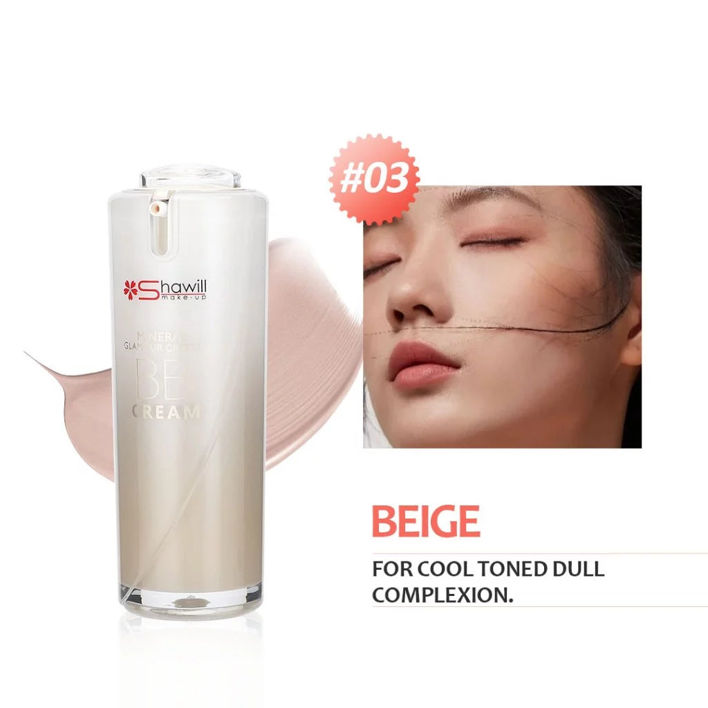 Shawill Face Foundation Mineral BB Cream with SPF 30 PA++ Hydrating Liquid BB Cream Waterproof S2010