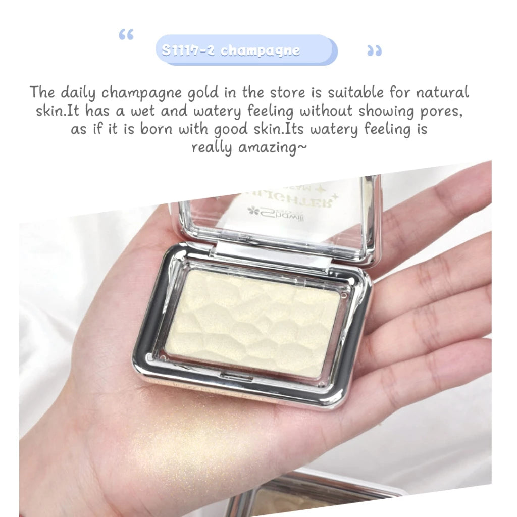 Shawill Mousse Highlighter Powder Fine Gloss Brighten Naturally Shimmer Face Body Contour S1117