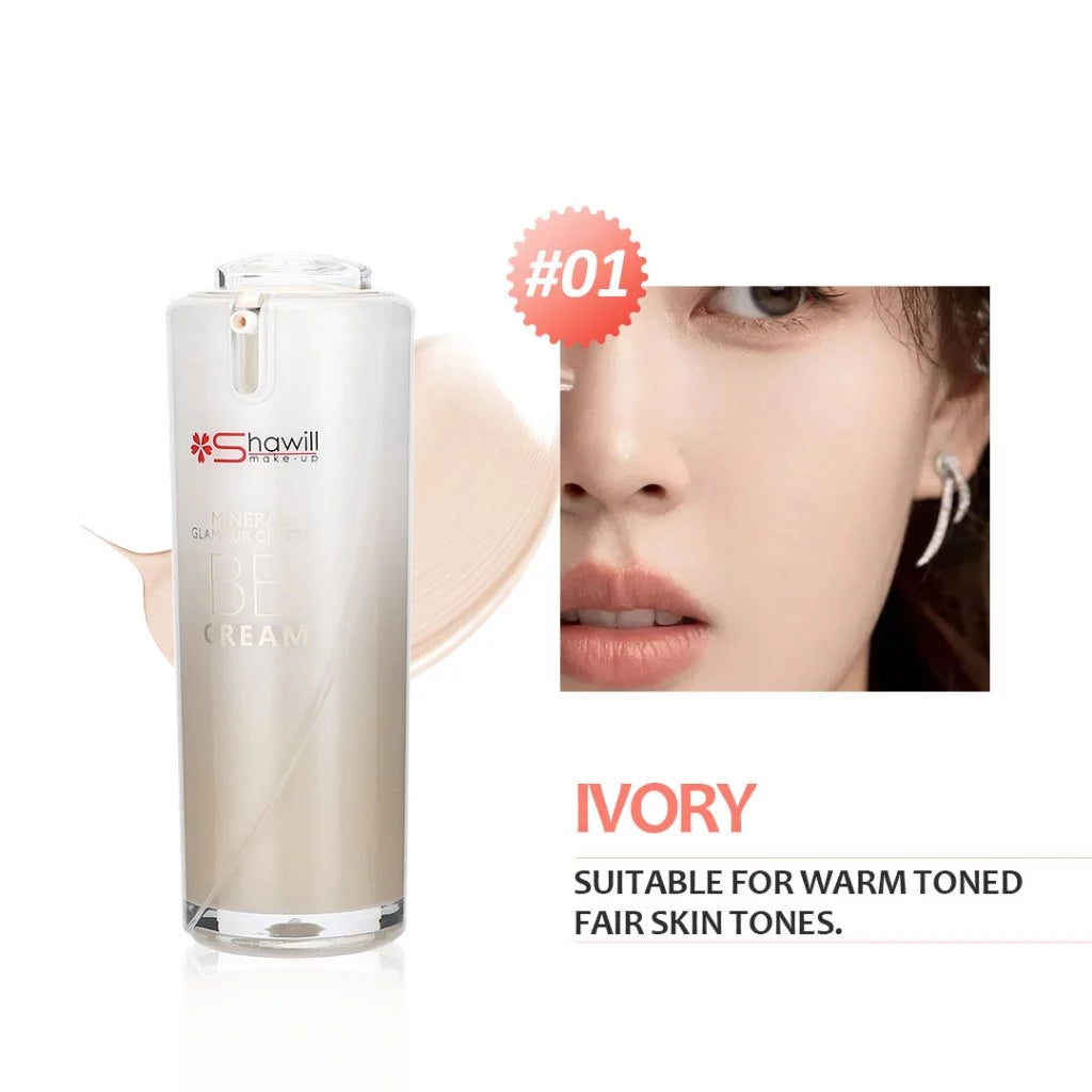 Shawill Face Foundation Mineral BB Cream with SPF 30 PA++ Hydrating Liquid BB Cream Waterproof S2010