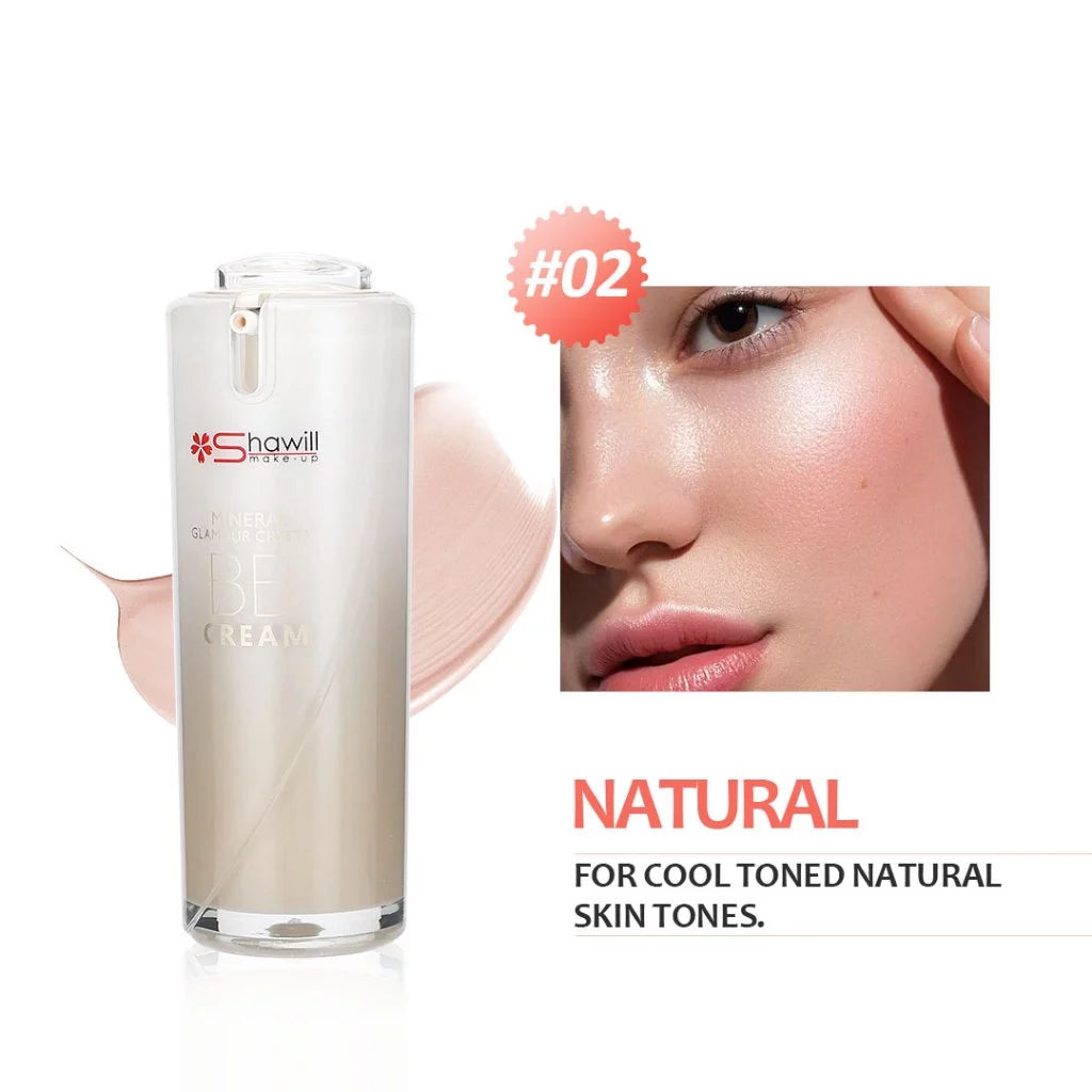 Shawill Face Foundation Mineral BB Cream with SPF 30 PA++ Hydrating Liquid BB Cream Waterproof S2010