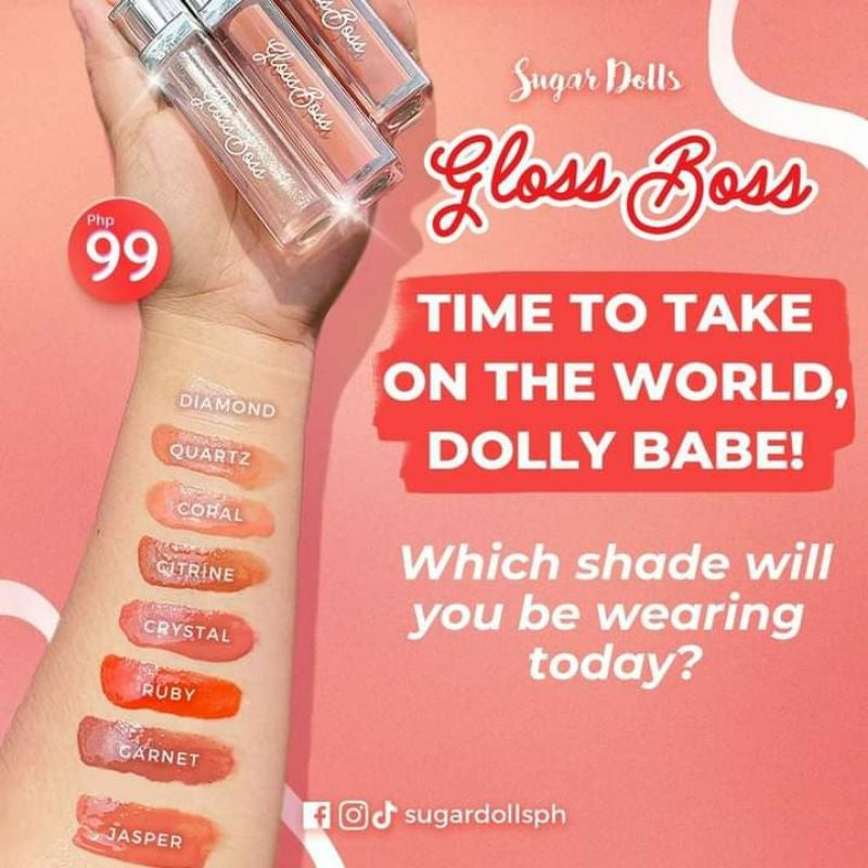 Sugar Dolls Gloss Boss Lip Gloss ❤ Lip Plumper ❤ Lip Moisturizer (5ml)
