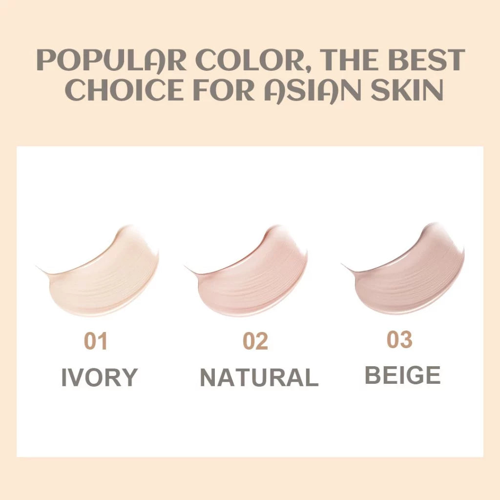 Shawill Face Foundation Mineral BB Cream with SPF 30 PA++ Hydrating Liquid BB Cream Waterproof S2010