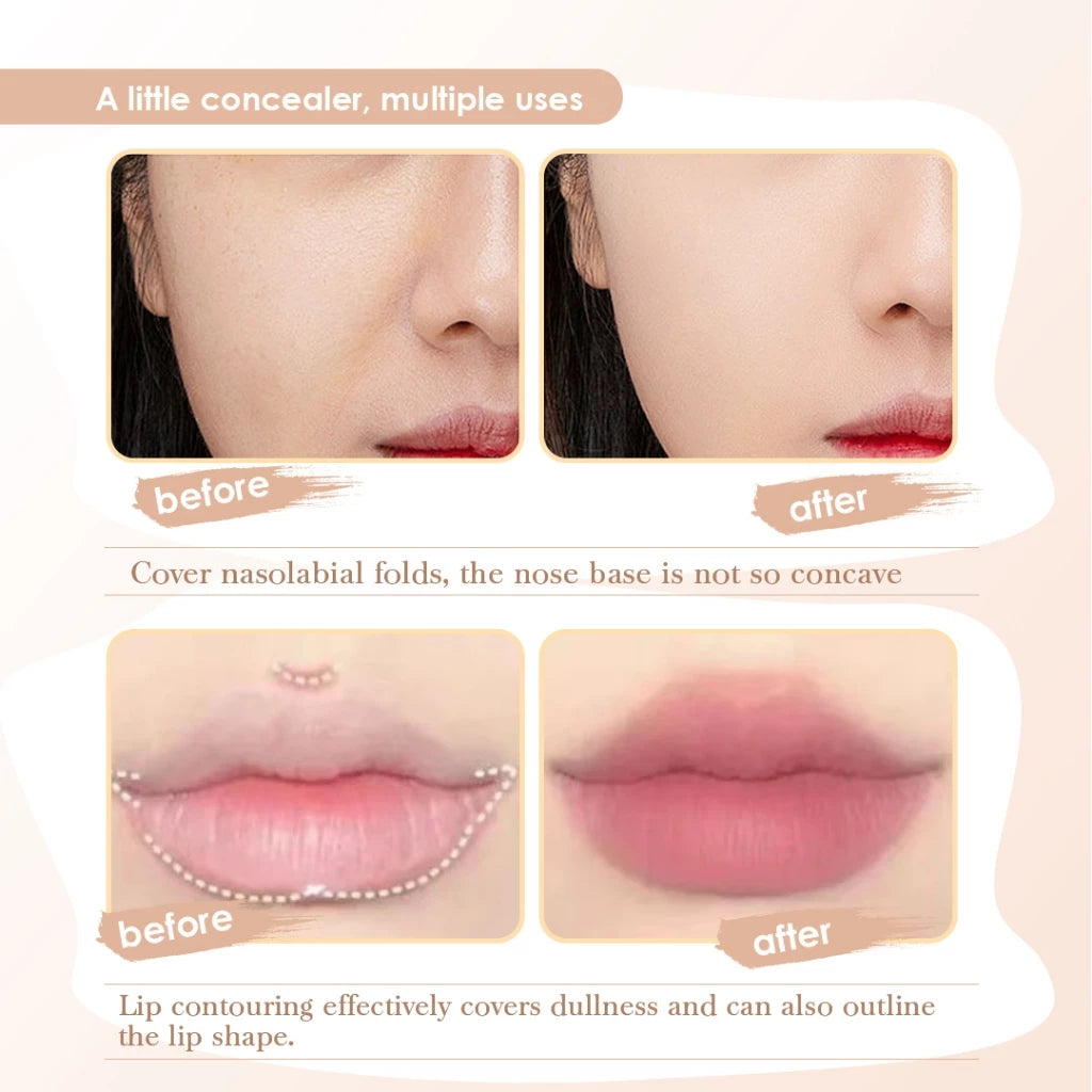Shawill 2 Color Concealer Stick Highlight Contour Waterproof Long-lasting Flawless Face Makeup S5017