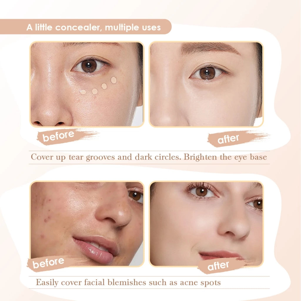 Shawill 2 Color Concealer Stick Highlight Contour Waterproof Long-lasting Flawless Face Makeup S5017