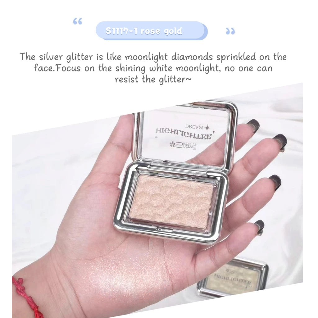 Shawill Mousse Highlighter Powder Fine Gloss Brighten Naturally Shimmer Face Body Contour S1117